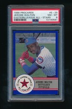 1988 ProCards #E-29 Jerome Walton PSA 8 NM-MT Eastern League All-Stars RC