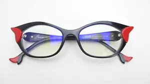 BOCCA Paris DALI 1 Col 100 Brille Schwarz Cat Eye Gestell FACE A FACE 52mm - Bild 1 von 16
