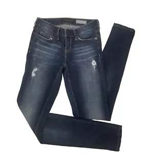 Jeans Aeropostale donna taglia 00 lungo blu jegging skinny elasticizzato antistress W25 L29 - Foto 1 di 12