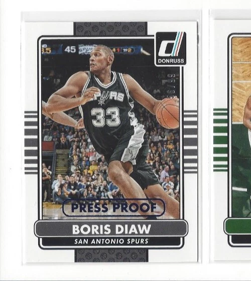 Pruebas de prensa de baloncesto Donruss 2014-15 azul #185 Boris Diaw - Spurs - 56/99 Foto 1 de 1
