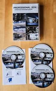 BMW Update Professional 2014 SAT NAV DVD ROAD MAP EUROPE T1000-21053/21054/21055 - Picture 1 of 5