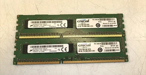 MICRON/CRUCIAL 8GB (2x4GB) 2Rx8 PC3L-10600E DDR3L SERVER Memory RAM - Picture 1 of 3
