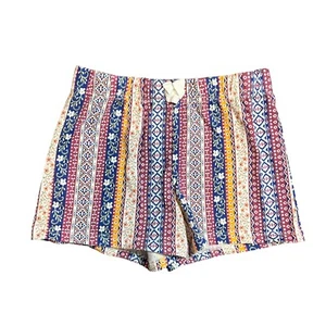 The Childens Place Girls Shorts Medium 7/8 Floral Striped Patterned Pull On Kids - Picture 1 of 4