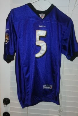 Jersey cosido púrpura Reebok Joe Flacco Baltimore Ravens - Juvenil XL 16/18 niños Foto 1 de 4