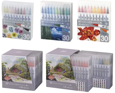 Kuretake ZIG Clean Color Real Brush FUDE With Beautiful Washi letter paper - Image 1 of 4