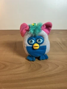 McDonald's Kids Meal Grey & Teal Furby PLUSH 2000 Clip-On - Picture 1 of 5