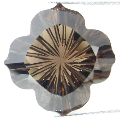 Impresionante cuarzo ahumado natural de 11,73 quilates de 17,6 mm talla de lujo piedras preciosas de Brasil Foto 1 de 4