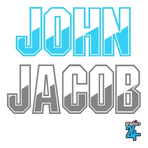 Personalisierte individuelle Kinder Metall Stil Name Vinyl Wandkunst Aufkleber Abziehbild - Bild 1 von 2