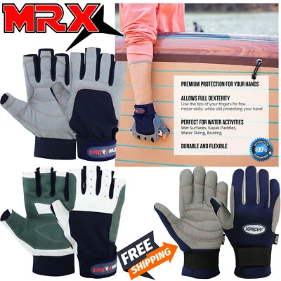 Sailing Gloves Yachting Paddling Kayaking Fishing Half Finger Water Sports Glove - Image 1 of 4