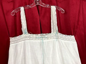 C 1910 XL plus nightgown ribbon insert 20s Flapper Edwardian - Picture 1 of 4