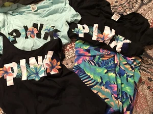 Victoria Secret Outfit Pink Tropical Print - Bild 1 von 7