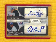 2010 BOWMAN STERLING #BSDA-7 MICHAEL LORENZEN RC AUTO { JERSEY # 22/25 } 82523C