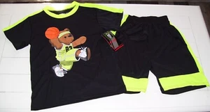 Boys Cougar Sport Dry Performance 2 Pc Bear Basketball Shirt Shorts Outfit 14/16 - Picture 1 of 4