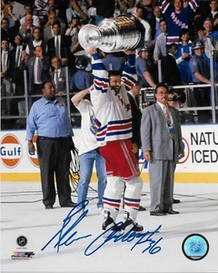Autographed New York Rangers Hall of Famer Glenn Anderson Stanley Cup 8x10 Photo - Picture 1 of 2