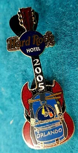 ORLANDO HOTEL BACK TO SCHOOL BACKPACK BAG GUITAR 2005 Hard Rock Cafe PIN LE - Picture 1 of 1