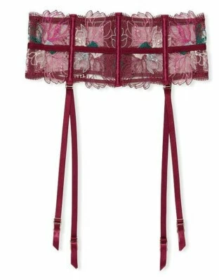 Victoria's Secret Very Sexy Floral Embroidered  Garter Belt sz XS / S - Image 1 of 2