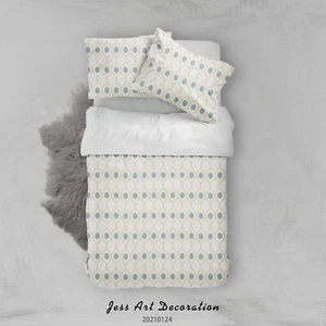 3D Circle Geometric Pattern Quilt Cover Set Bedding Sets Pillowcases Queen - Picture 1 of 7