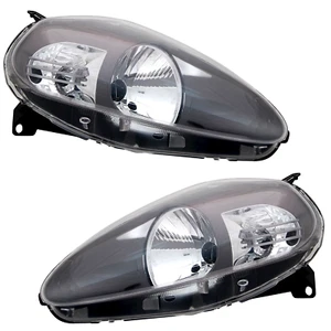 Scheinwerfer Set für Fiat Grande Punto 199 ab 2008- Facelift SPORT Anthrazit LWR - Bild 1 von 6