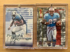 Eddie George 1996 Fleer Autograph RC #024/500 With Bonus Auto Both On Card! Rare