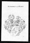 Ca. 1820 Kylman Wappen Adel Coat Of Arms Kupferstich Antique Print Heraldry