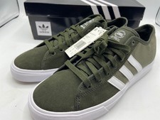 adidas green suede trainers