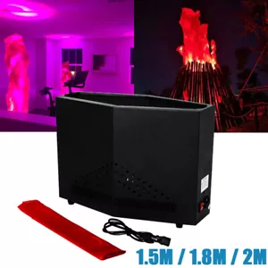Electronic LED Fake Fire Artificial Flame Double Blower Halloween Night Clubs 2M - Picture 1 of 12