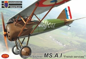 KOVOZAVODY PROSTEJOV 1/72 Morane-Saulnier MS A.I "French Services" KPM0454 WWI - Picture 1 of 2