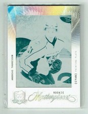 09 10 UD Upper Deck The Cup  Andreas Thuresson  1/1  Printing Plate  Rookie