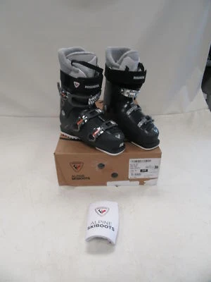 ROSSIGNOL WOMEN'S KEILA 50 SKI BOOTS SIZE 24.5 RBL8350 BLACK & CORAL - Image 1 of 4