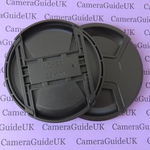 2pcs 95mm Centre Pinch Front Lens Cap Universal Snap-on for all DSLR Camera Lens - Picture 1 of 4