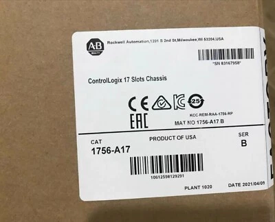 Allen-Bradley 1756-A17 ControlLogix 17 Slots Chassis Module 1756A17 - Image 1 of 3