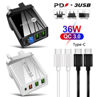 For Google Pixel 8 Pro 8A 7 6 7A 6A 36W Fast Charge USB C Charger Power Adapter - Image 1 of 4