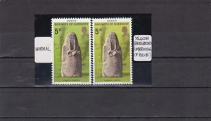 Guernsey rare color variety mnh stamp Statue Castel yellow background 1977 - Picture 1 of 1