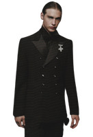 ABITO UOMO SPOSO T 48 BLU DAMASCATO CARLO PIGNATELLI CERIMONIA SUIT WEDDING  | eBay
