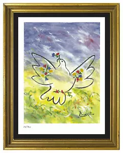 Pablo Picasso “Dove with Flowers” Signed & Hand-Numbered Ltd Ed Print (unframed) - Picture 1 of 2