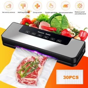 Kommerzielle Vakuumiermaschine Versiegeln einer Mahlzeit Lebensmittelsparsystem mit kostenlosen Beuteln USA - Bild 1 von 19