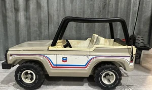 LARGE VINTAGE 1970s TONKA CHEVRON BRONCO JEEP MR-970 CHEVRON EMERGENCY VEHICLE - Picture 1 of 9