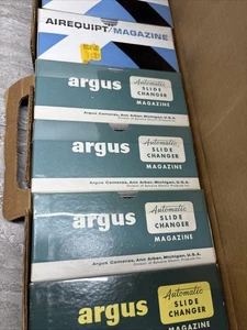 Vintage Variety Pack Of 6 Automatic Slide Changer Argus & Airequipt Magazine - Picture 1 of 5