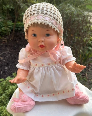 1973 Ideal Rub A Dub Dolly Doll w/ Outfit -  Vinyl Head Hard Plastic Body 16" - Image 1 of 4