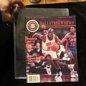 Michael Jordan Ball Street News Magazin Juli 1993 mit Karten, in Plastikhülle - Bild 1 von 4