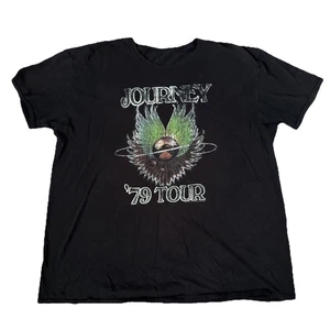 Maglietta grafica grigia Journey 2021 USA Tour 1979 adatta come donna taglia 2XL Distres - Foto 1 di 8