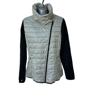 Xersion Jacket Gray Silver Black Activewear Outdoor Outerwear Womens Size Medium - Picture 1 of 9