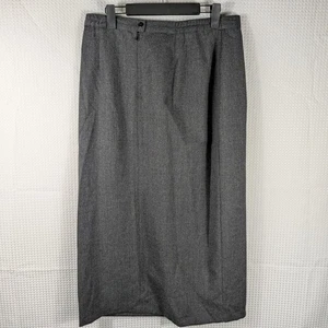 Nygard Collection Wool Skirt Size 14 Gray 100% Worsted Wool Made in Canada - Picture 1 of 4