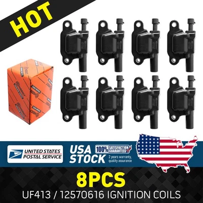 For Chevrolet Avalanche 2007-2012 New 8Pcs Ignition coils UF413 12570616 - Image 1 of 4