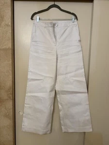 Pantalone ritagliato bianco collezione Michael Kors con cerniera e tasche taglia 6 - Foto 1 di 11
