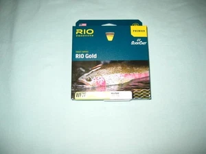 RIO PRODUCTS PREMIER RIO ORO MUSGO/ORO WF7F 90 FT. FLOAT-TRUCHA PESCA-NUEVA - Imagen 1 de 3