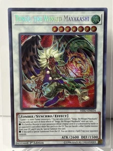 Yugioh Tengu, der Geflügelte Mayakashi HISU-DE034 Secret Rare 1. Auflage NM - Bild 1 von 2