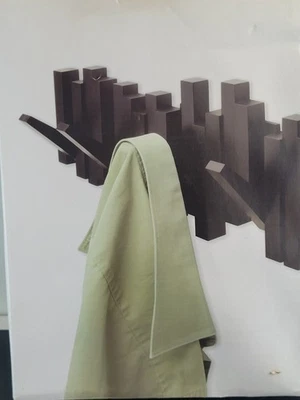 Umbra STICKS Multi Hook Wall Coat Rack – Espresso Brown – Modern - NEW in Box - Image 1 of 3