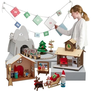 KiwiCo Santa’s Railroad Train Advent Calendar for Kids 5+ | Countdown to C - Picture 1 of 5
