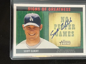 Scott Elbert 2005 Topps Heritage Signs Of Greatness Auto- Los Angeles Dodgers - Picture 1 of 2